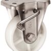 Bánh xe cố định, có phanh, Inox Ø130 (KABZ-130)