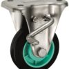 Bánh xe cố định, có phanh, Inox Ø100 (KABZ-100)