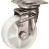 Bánh xe xoay, có phanh Ø130, Inox (JAB-130)